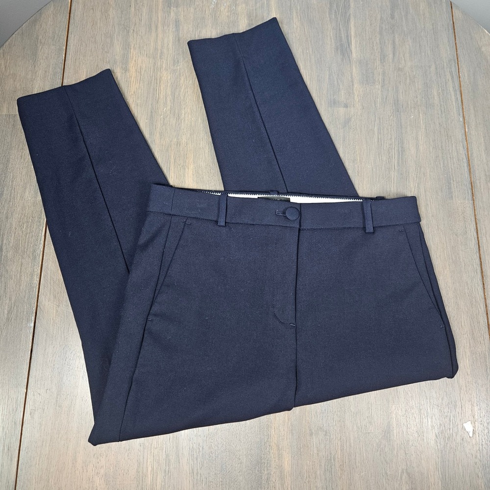 J.Crew Women 12P High-Rise Cameron Slim Pant Career Professional Navy Blue